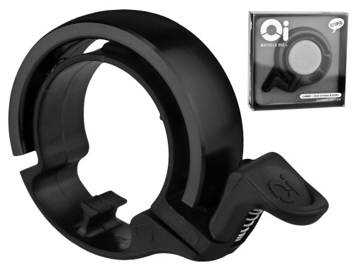 DZWONEK ROWEROWY KNOG OI DUŻY CZARNY 23,8-31,8 MM