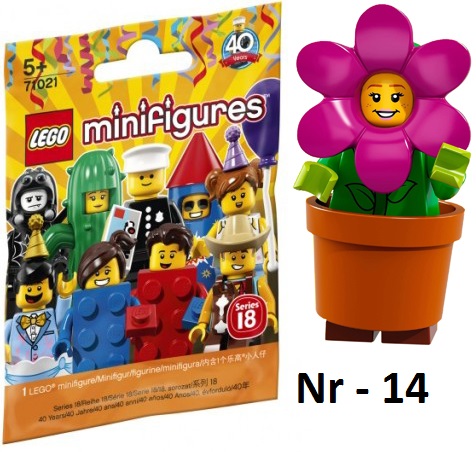 LEGO 71021 MINIFIGURES DZIEWCZYNA KWIATEK NR 14