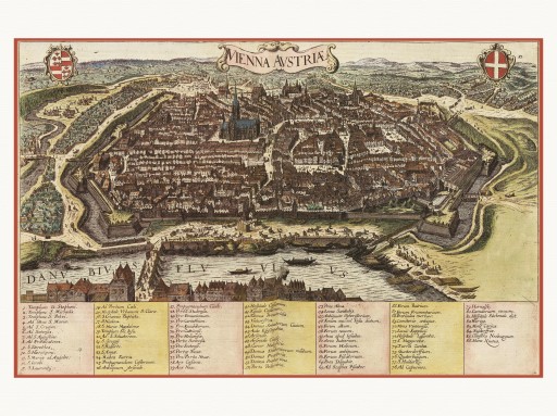 WIEDEŃ panorama miasta Braun Hogenberg 1617 r.