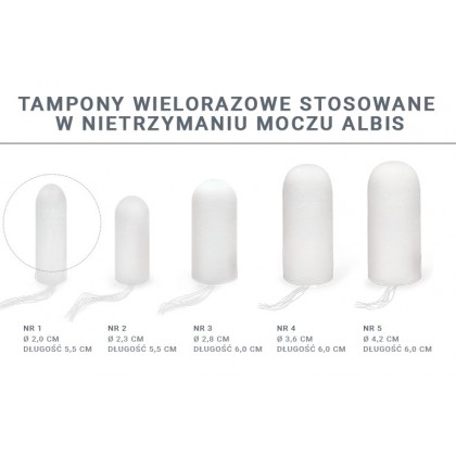 Tampon Contam nietrzymanie moczu, podpierający nr 1 / Mini