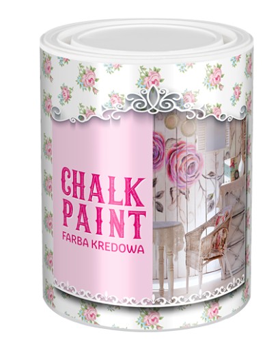 FARBA CHALK PAINT KREDOWA BIAŁA 0,9L DO MEBLI