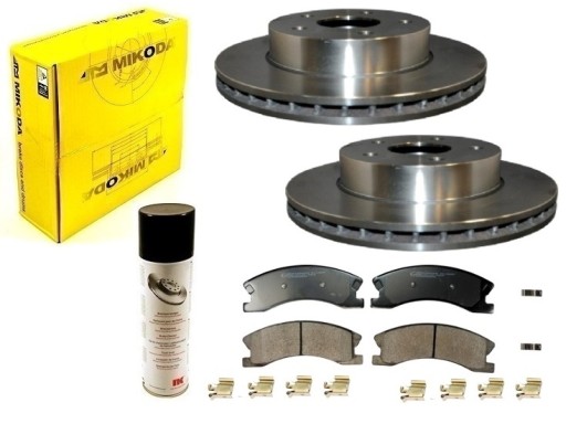 tarcze klocki JEEP GRAND CHEROKEE WJ WG 1999-2005 PRZÓD system akebono