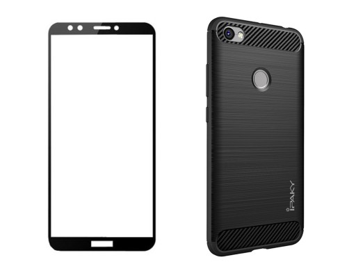 ETUI IPAKY BRUSHED+SZKŁO 5D DO XIAOMI MI A2