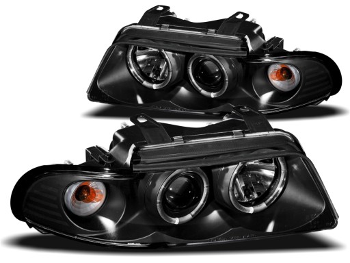 LAMPY AUDI A4 B5 95-98R ANGEL EYES RINGI LED SONAR BLACK