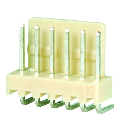 Wtyk WF-06 WF-6r kątowy do druku 6pin R=2,54mm x10