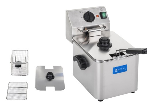 FRYTOWNICA 8L TERMOSTAT E.G.O. FRYTKOWNICA 2500W POJEDYNCZA PROFESJONALNA
