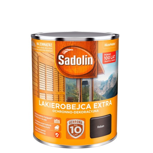 Sadolin Lakierobejca EXTRA do drewna 0,75L heban 5