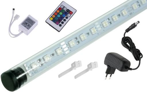 Świetlówka LED RGB akwarium pilot 16 kolorów 50cm