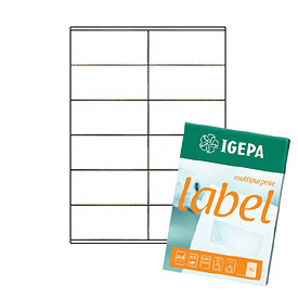 ETYKIETY SAMOPRZYLEPNE IGEPA 105x48 (12 na A4)