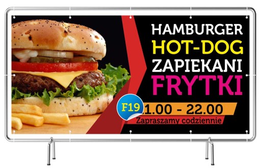 Baner REKLAMA 3x1 - HAMBURGER HOT DOG - SZYLD