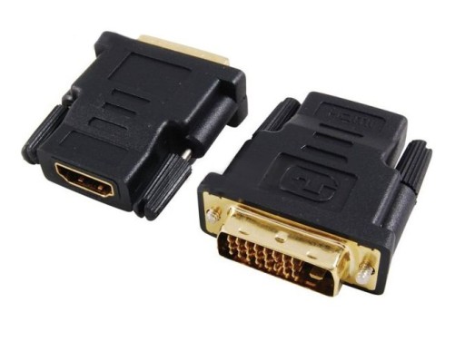 Adapter przejściówka HDMI 19 PIN - DVI 24 + 1 F/M