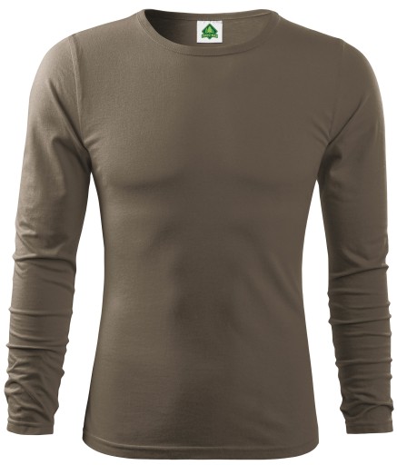 WYGODNA KOSZULKA DO LASU BRĄZOWY LONG SLEEVE - M