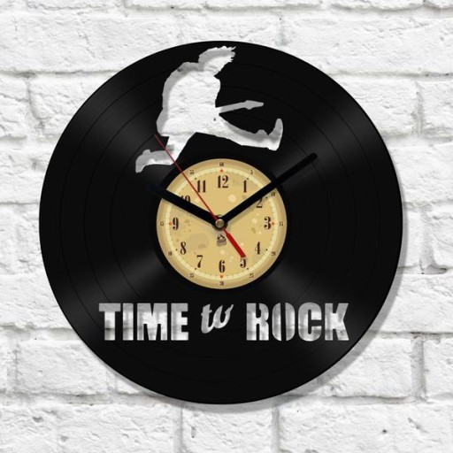 Zegar ścienny z płyty winylowej TIME to ROCK Winylowe Love