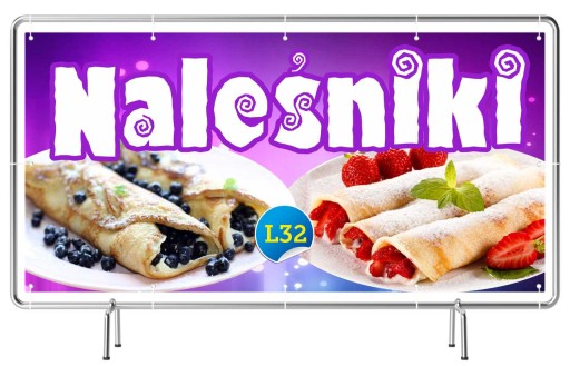 Gotowe Baner REKLAMA 2mx1m - Naleśniki Gofry