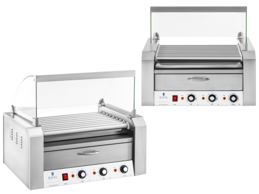 GRILL ROLKOWY DO PARÓWEK + PODGRZEWACZ BUŁEK 2200W