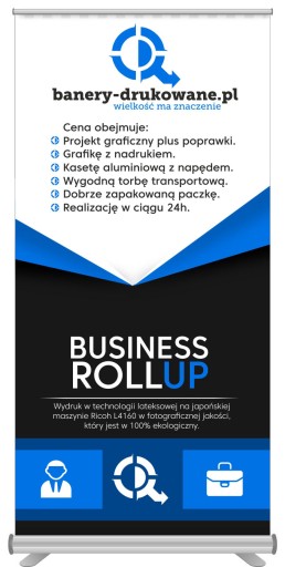 ROLL UP ROLLUP + WYDRUK 120X200 Projekt Gratis