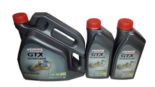 Масло castrol gtx ultraclean 10w40 6l 4l+2x 1l1 - фото