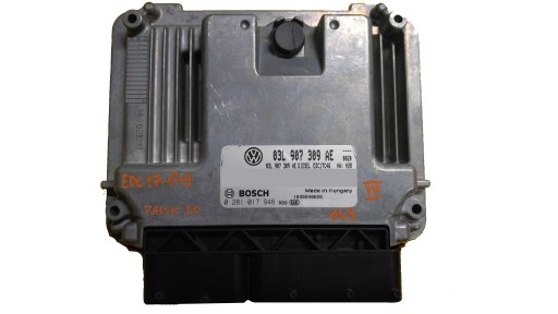 Ecu vw passat 03l907309ae 0281017946 дописать1 - фото