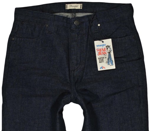 WRANGLER nohavice BLUE jeans CROP STAR FLARE W28