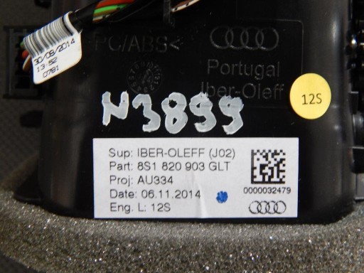 AUDI TT 8S mřížka klími 8S1820903