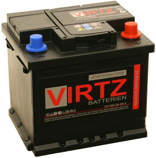 V45 - Аккумулятор VIRTZ 12V / 45AH VW POLO UNO YARIS KCE