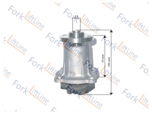 PWN10056 - Водяной насос вилочный погрузчик TOYOTA двигатель 3P