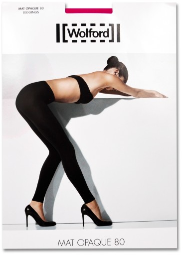 NEW WOLFORD mat opaque 80 malinové legíny 34/36