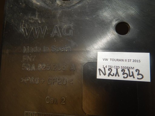 VW TOURAN 5T Blende Abdeckung Unterfahrschutz 5QA825206A