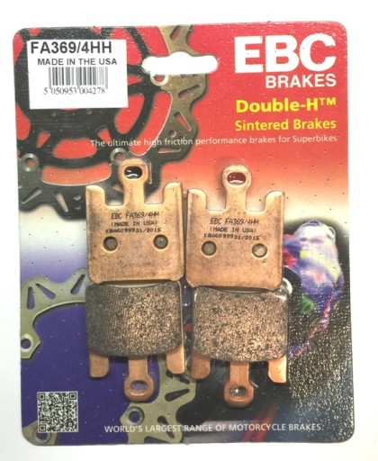 FA369/4HH - КОЛОДКИ ПЕРЕДНЯ KAWASAKI ZX 636 ZX-6R НІНДЗЯ РІК 03-06