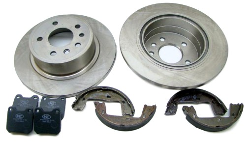 = ДИСКИ + КОЛОДКИ + ЗАДНИЕ ЧЕЛЮСТИ OPEL OMEGA B C=