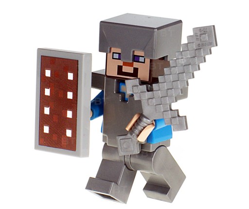 Lego Minecraft Figurka Steve Tarcza Zbroja 21137