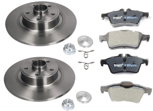 ДИСКИ + ПІДШИПНИКИ КОЛОДКИ ЗАДНІ RENAULT TALISMAN FV