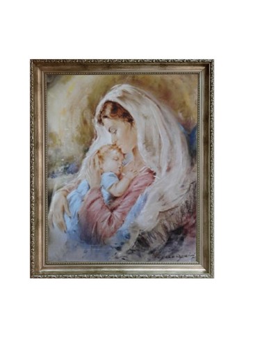 Obraz Matka Boska Karmiaca Maryja Ok 78x58cm Rama 7441069104 Allegro Pl