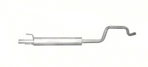 17.646 - Средний глушитель Opel Meriva 1,7 CDTi с 2003г.