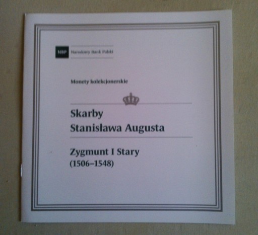 Zdjęcie oferty: Folder Skarby Stanisława Augusta - ZYGMUNT I STARY - polski