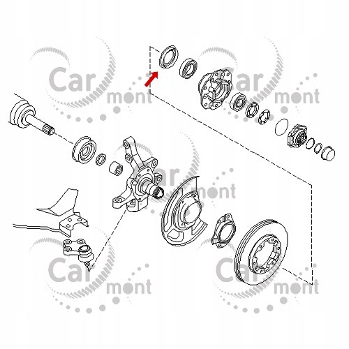 4023231G00 SEAL HUB NAVARA WITH NISSAN photo 2 - milautoparts-fr.ukrlive.com