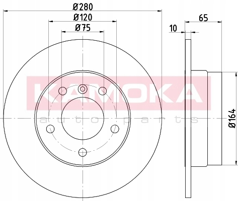 KAMOKA 1032606 DISC BRAKE REAR PELNA photo 3 - milautoparts-fr.ukrlive.com