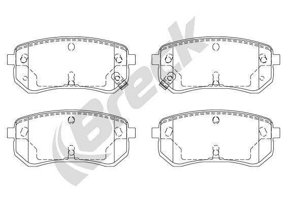 PADS BRAKE BRECK HYUNDAI I10 KIA PICANTO REAR photo 2 - milautoparts-fr.ukrlive.com