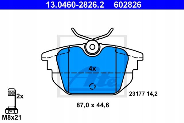 PADS ATE REAR - FIAT MAREA photo 2 - milautoparts-fr.ukrlive.com