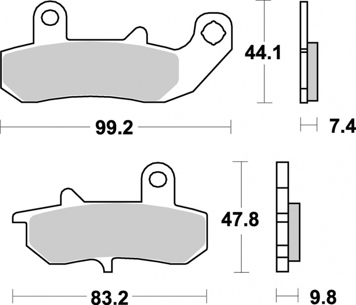 PADS SBS 635LS SUZUKI DR 650 90-95 photo 4 - milautoparts-fr.ukrlive.com