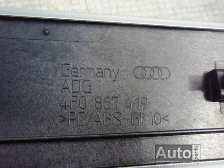 AP MOULURE PORTES GAUCHE ARRIÈRE 4F0867419 1MJ AUDI A6 C6 4F