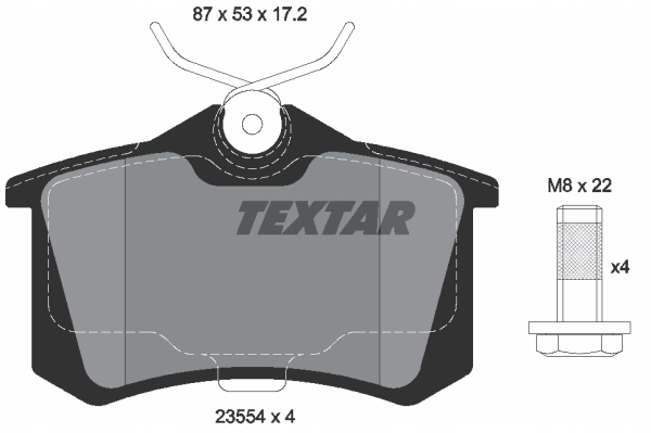 DISCS PADS TEXTAR REAR AUDI A8 280MM photo 3 - milautoparts-fr.ukrlive.com