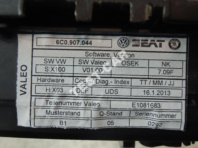 VW POLO PANEL AIR CONDITIONER 6C0907044 photo 2 - milautoparts-fr.ukrlive.com