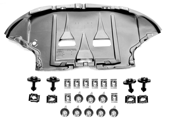 AUDI A6 C5 1997-2004 PROTECTION BOTTOM SIDE ENGINE + CLAMPS photo 2 - milautoparts-fr.ukrlive.com