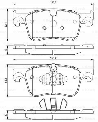 SABOTS DE FREIN BOSCH AVANT CITROEN C4 GRAND PICASSO II photo 2 - milautoparts-fr.ukrlive.com