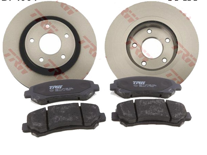 DISQUES + SABOTS DE FREIN TRW AVANT NISSAN X-TRAIL QASHQAI photo 2 - milautoparts-fr.ukrlive.com