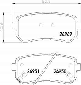 SABOTS DE FREIN DISQUES TEXTAR ARRIÈRE HYUNDAI I20 2008- photo 2 - milautoparts-fr.ukrlive.com