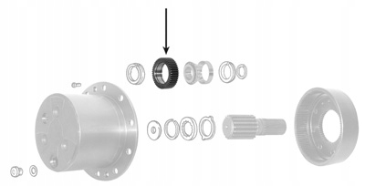 WHEEL PINION GEAR SATELITA FENDT CASE JOHN DEERE 34Z photo 2 - milautoparts-fr.ukrlive.com