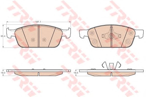 PADS BRAKE FORD KUGA II 13- FRONT photo 11 - milautoparts-fr.ukrlive.com