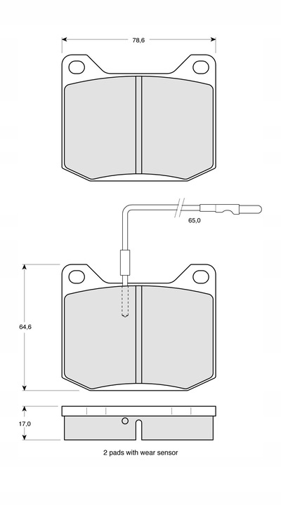 TRW PADS FRONT PEUGEOT 504 1968-86 photo 2 - milautoparts-fr.ukrlive.com